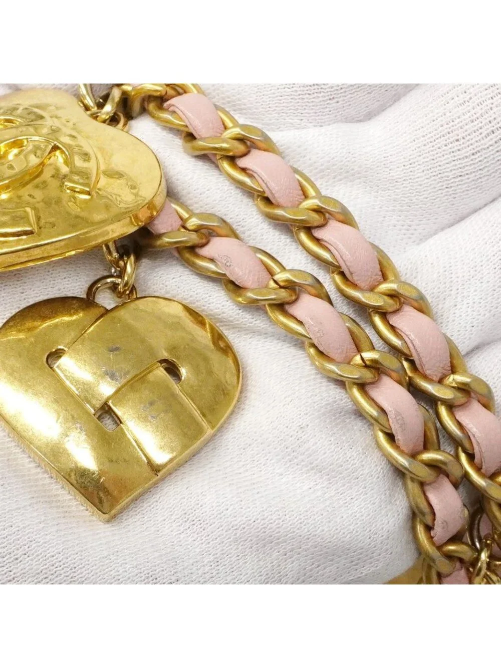 Chanel Shoulder Bag Mini Quilted Lambskin Pink Gold